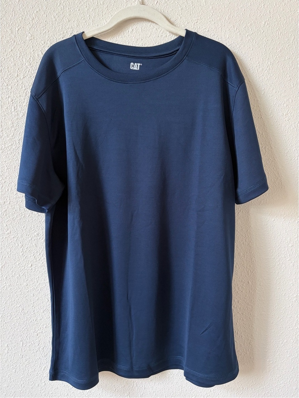 CAT 1510576 Coolmax Short Sleeve T Shirt Detroit Blue Size Large UPF 50